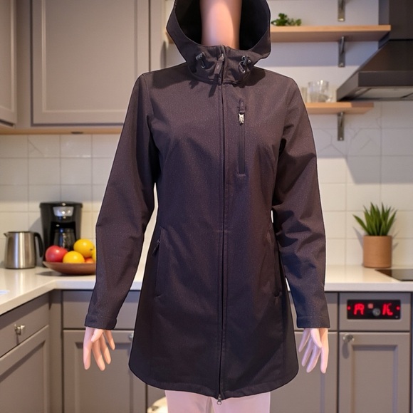 Free Country Jackets & Blazers - Free Country Women's Hooded Black Lined Jacket Size Medium Soft Shell